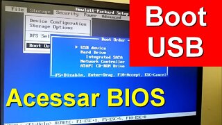 Como acessar a Bios (setup do computador) para dar boot pela USB (pendrive)