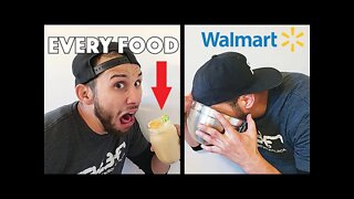 We bought EVERY food from Walmart and made a Smoothie.