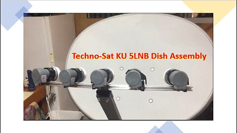 Techno Sat 5 LNB Ku Band Dish Assembly