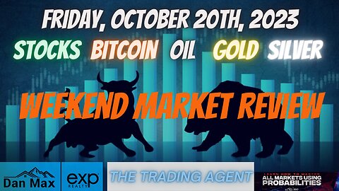 Weekend Market Review for Friday, October 20th , 2023 for #Stocks #Oil #Bitcoin #Gold and #Silver