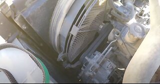 Link-Belt 210LX Excavator Cooling / Alternator Belt Replacement