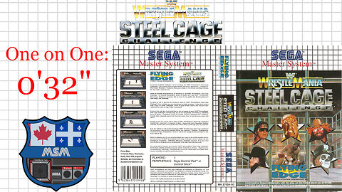 WWF WrestleMania: Steel Cage Challenge [SMS] One on One [0'32"] 3rd place🥉 | SEGA Master System