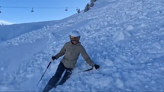 Skier Gets Swept By Avalanche In Meribel, France