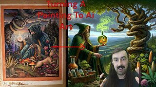 Turning My Paintings To AI Art