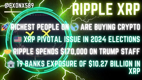 🚀 RICHEST ON 🌎 BUYING #CRYPTO 🇺🇸 #XRP PIVOTAL ISSUE '24 🤝 #RIPPLE SPENDS $170,000 #TRUMP STAFF