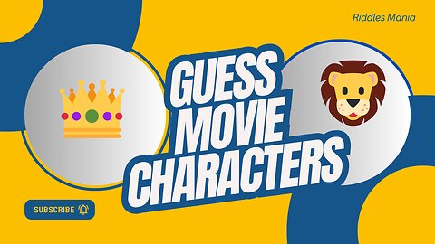 Emoji Riddle: Famous Characters