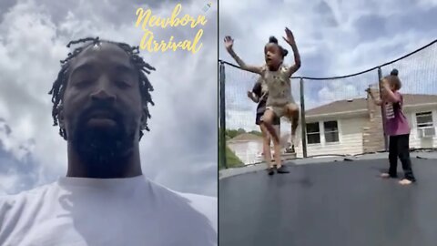 J.R. Smith's Daughters Show Daddy Their Trampoline Skills! 🤸🏽‍♂️