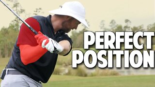 Right Elbow In Golf Downswing Drill - PERFECT POSITION!
