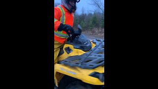 can am outlander 800 in the mud