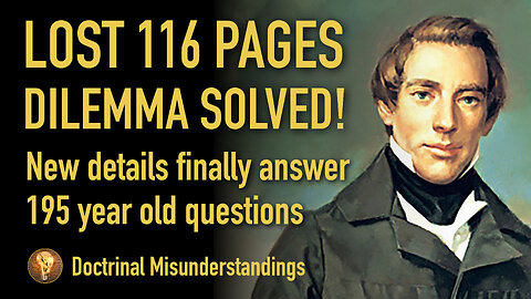 Lost 116 pages dilemma solved! New details finally answer 195 year old questions.