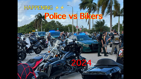 What's happening ? The police against the biker group