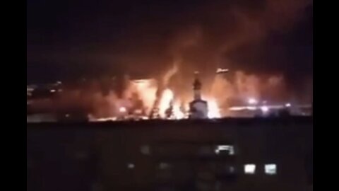 Footage of heavy fighting in Sumy in north-eastern Ukraine tonight