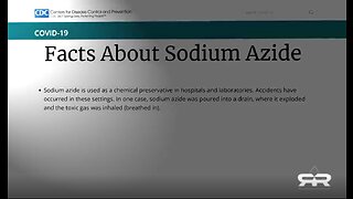 Lethal Drug Included In Over The Counter Covid Test Kits - Sodium Azide - Greg Reese - 12-21-21