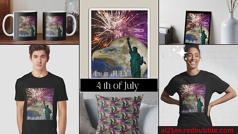 4 TH OF JULY | INDEPENDENCE DAY | USA-THEMED 4 THE OF JULY PATRIOTIC T-SHIRTS & MERCH BY AL21EX