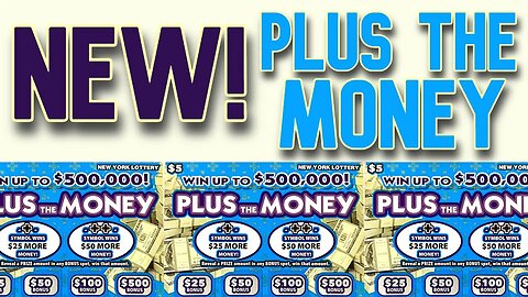 👻 NEW Plus the MONEY Scratch Off Gameplay | New for October 2023 from New York State Lottery