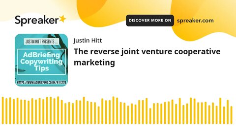 The reverse joint venture cooperative marketing