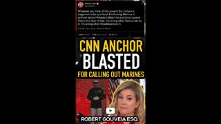CNN Anchor is BLASTED for calling out Biden's Blood Red Marines #shorts