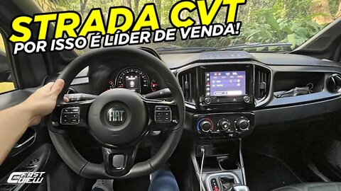 TEST DRIVE NOVA FIAT STRADA VOLCANO CVT 2022 AGORA ESTÁ EXPLICADO O SUCESSO!