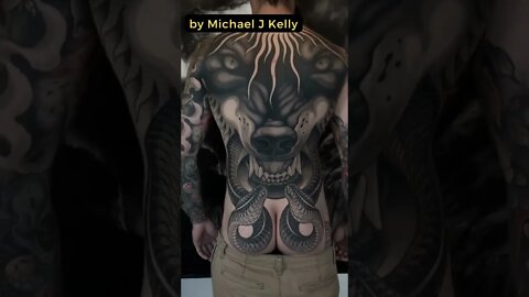 Stunning work by Michael J Kelly #shorts #tattoos #inked #youtubeshorts