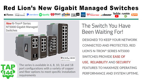 Red Lion's New NT5000 Managed Gigabit Switches