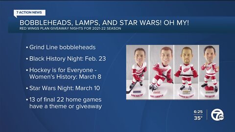 Grind Line bobbleheads headline Red Wings giveaways for 2021-22