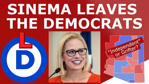 BREAKING: Kyrsten Sinema LEAVES the Democratic Party, Shaking Up Senate Control