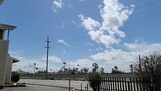 clouds moving across California sky time-lapse