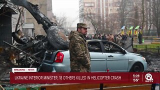 Ukraine interior minister, others killed in helicopter crash