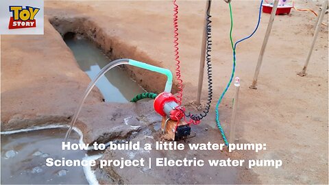 How to build a little water pump: Science project | Electric water pump
