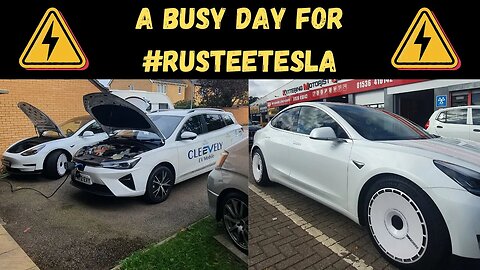 Rustee gets a checkover from Cleevely EV Mobile service and an MOT. UK Electric cars #electriccar
