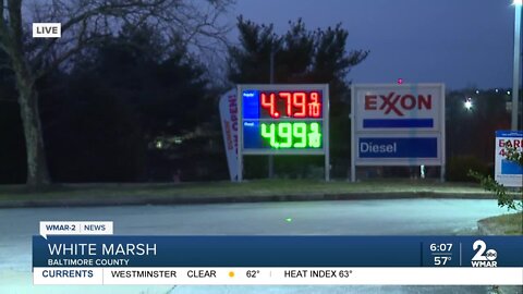 Maryland gas prices for a gallon of regular surpasses $4 overnight
