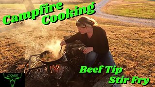 Campfire Cooking (Beef Tip Stir Fry)