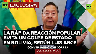 Luis Arce destaca el rol del pueblo y el apoyo externo ante el golpe fallido en Bolivia