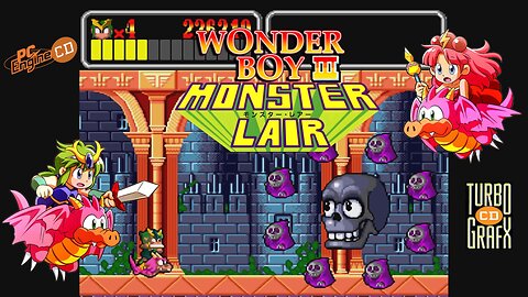 Wonder Boy III Monster Lair ( TurboGrafx-CD ) ( PC Engine CD ) - FULL GAME Longplay/Playthrough