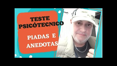 PIADAS E ANEDOTAS - TESTE PSICÓTECNICO - #shorts