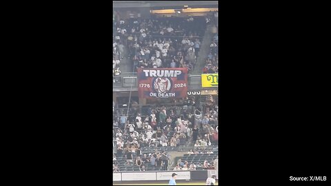 WATCH: Yankee Stadium Fans Drop MASSIVE Trump Banner