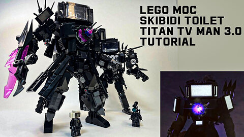 Lego MOC_Titan TV man 3.0 (Skibidi toilet) #legomoc #skibiditoilet #titantvman #legomech