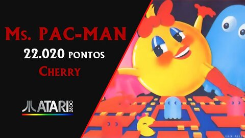 MS. PAC-MAN (1981) | ATARI 2600 | CHERRY | 22.020 PONTOS