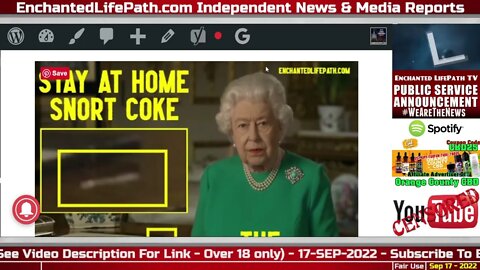 Queen Elizabeth's Funniest Moments - Queen Lockdown Speech With Cocaine Like Powder On Royal Table