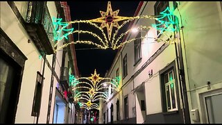 Iluminação de Natal / Christmas lights Ponta Delgada, Sao Miguel Azores Portugal 25.12.2023 #Natal