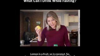 Can I Have Lemon Water or Coconut Water While Fasting? #shorts