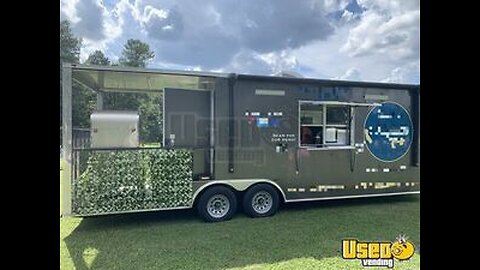 2021 - WOW Cargo 8.5' x 16' Barbecue Food Trailer with 8' Porch for Sale in Georgia