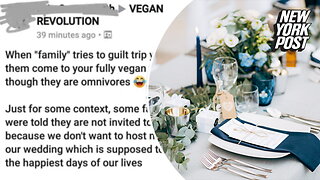 This vegan bride banned omnivore "murderers" from her wedding