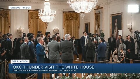 OKC Thunder visits White House for screening of Thunder Fellows film