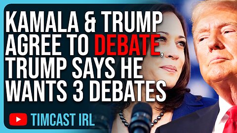 Kamala & Trump AGREE To ABC News Debate, Trump Says He Wants 3 Debates Against Kamala