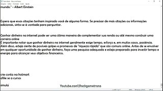 GANHE DINHEIRO AGORA na internet