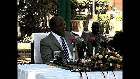 Monkey Pees On President Of Zambia