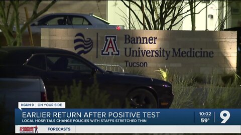 Tucson hospitals to allow COVID positive employees to return to work