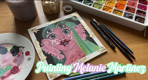 Painting Melanie Martinez!! NEARLY FAILED 😂🌸