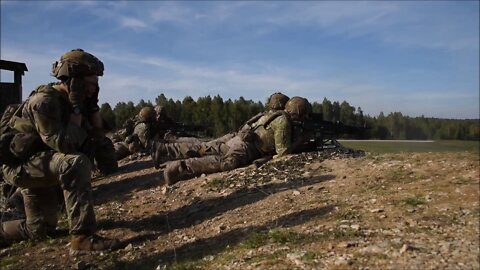 U.S. Army Paratroopers Conduct Combined Arms Live-Fire Exercise